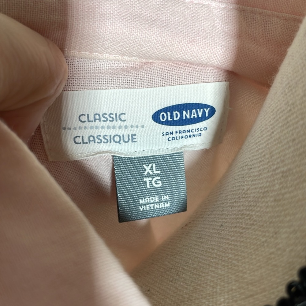 Pink Old Navy Classic Button Down Shirt - Picture 10 of 12